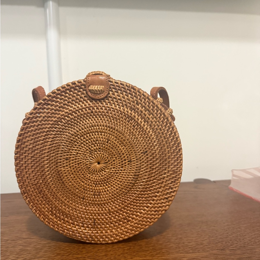 Round Woven Rattan Bag